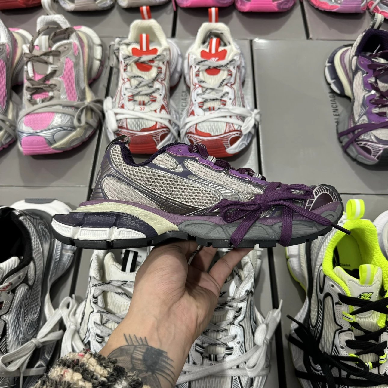 Balenciaga 3XL Sneakers Purple Tenth generation