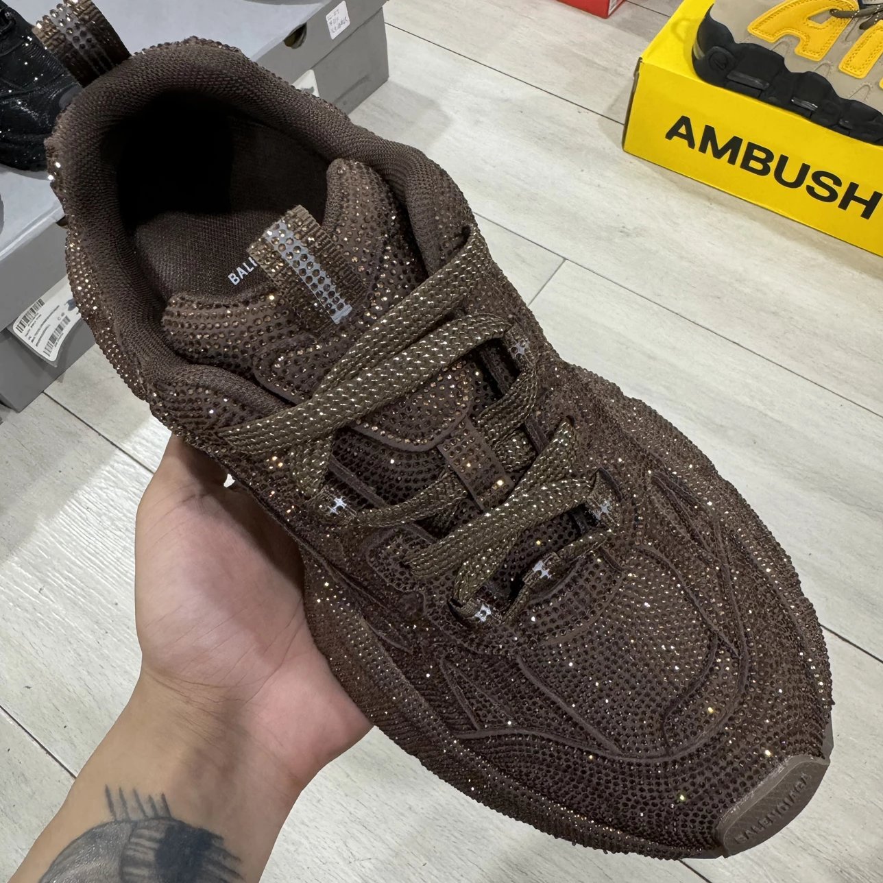 Balenciaga Diamond 3XL Shoes Brown