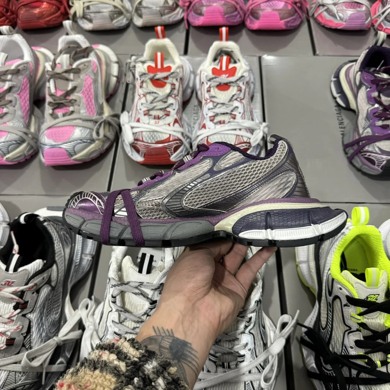 Balenciaga 3XL Sneakers Purple Tenth generation