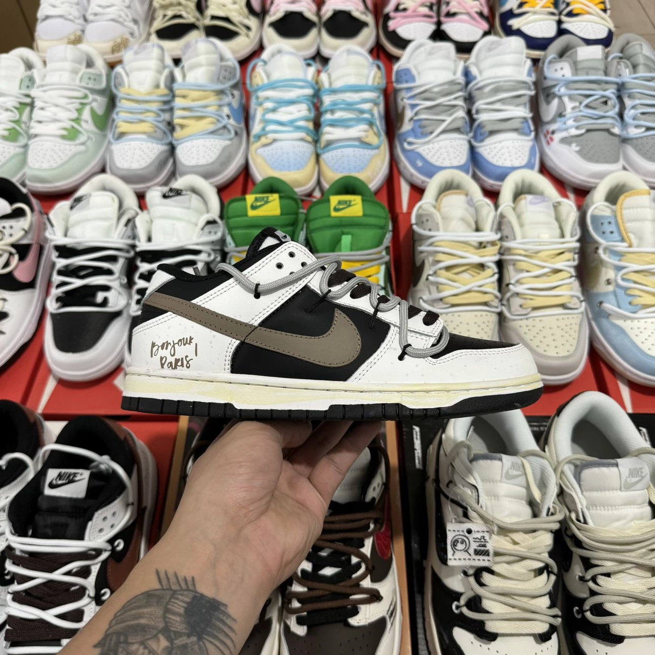 Nike SB Dunk Panda Color With Brown LOGO