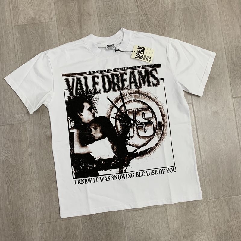 vale vintage white ink direct printing hight street tee