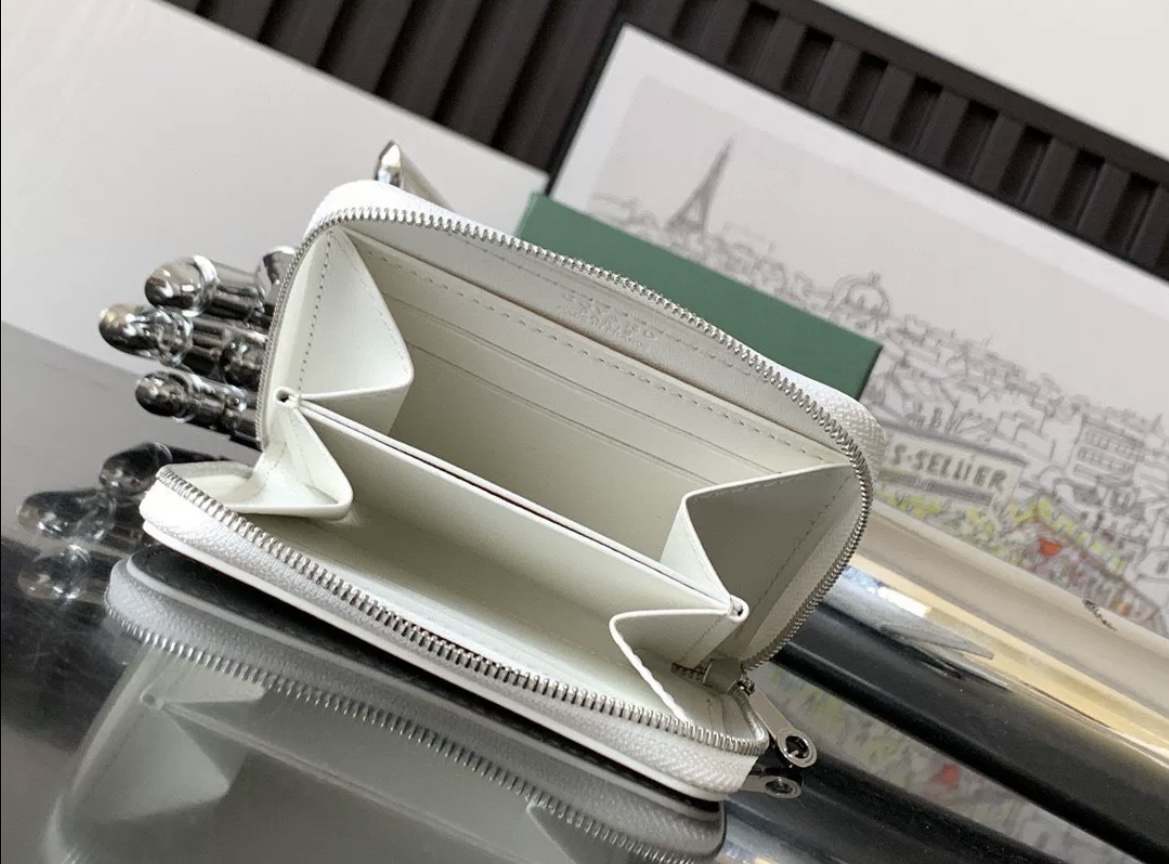 1:1 Best Quality Goyard Matignon Mini Wallet White