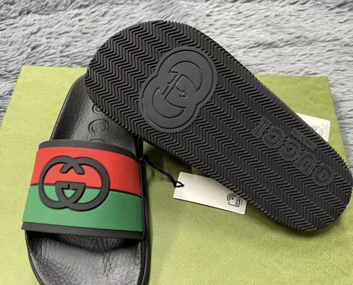 Gucci GG logo Slide Black