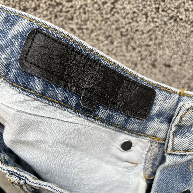 Chrom hearts horseshoe Sanskrit bull king jeans