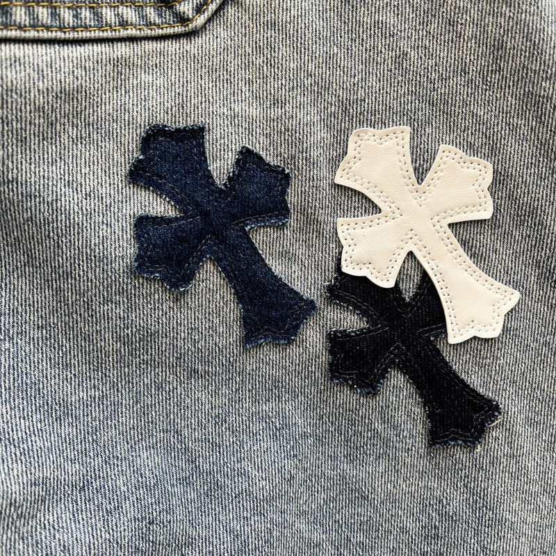 Chrom hearts horseshoe Sanskrit bull king jeans