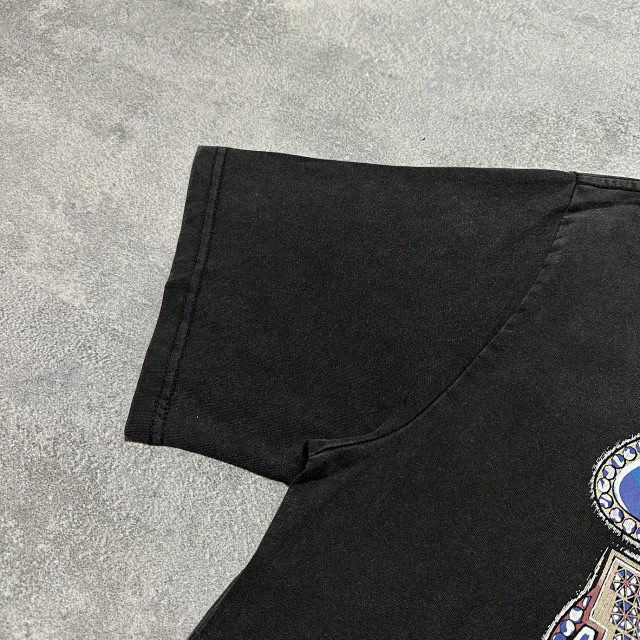 Gallery dept washed black blue logo tee