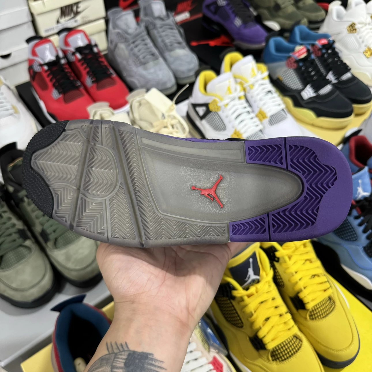1:1 Best Quality Air Jordan 4 & Travis Scott Purple