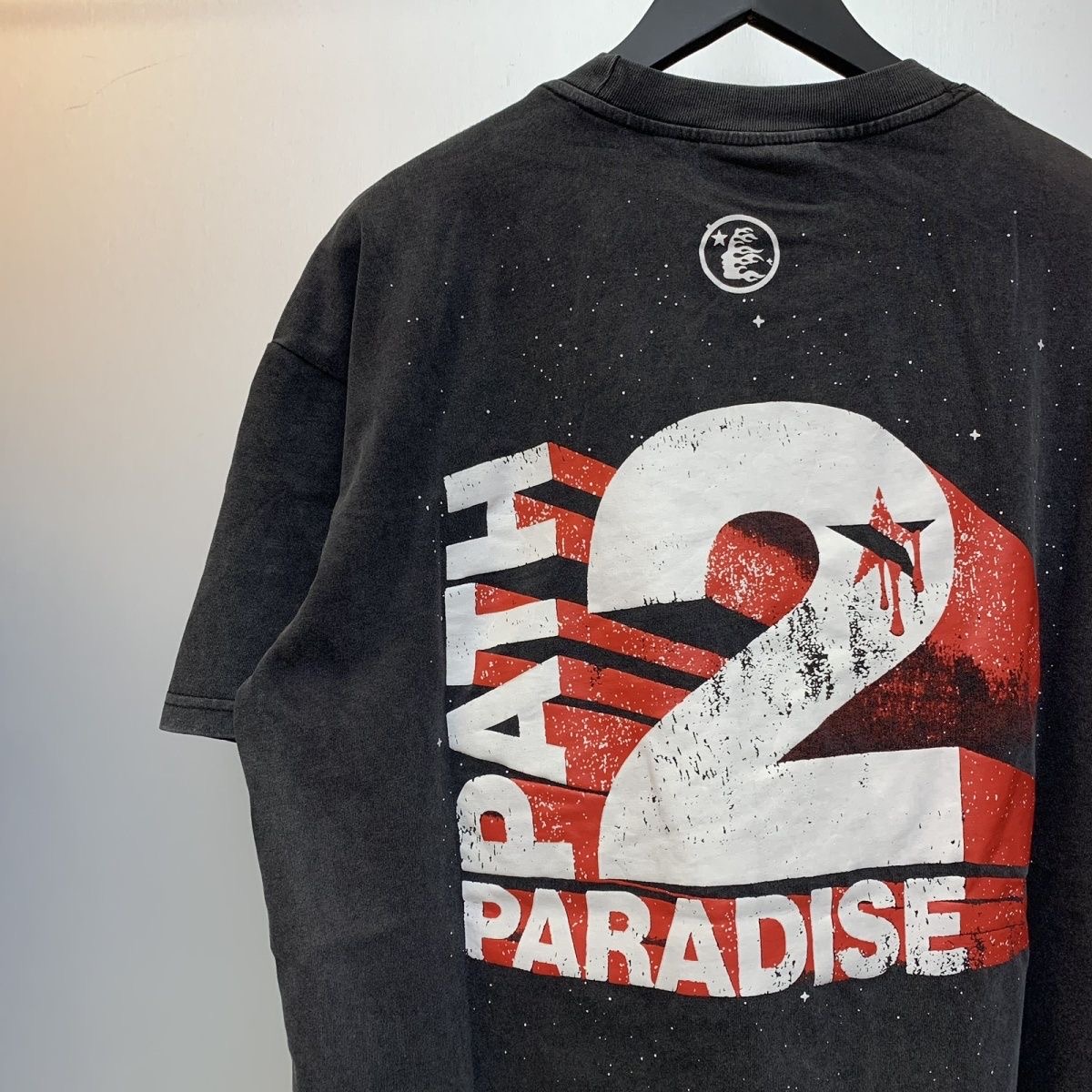 Hellstar washed black 2024 all rights reserved tee