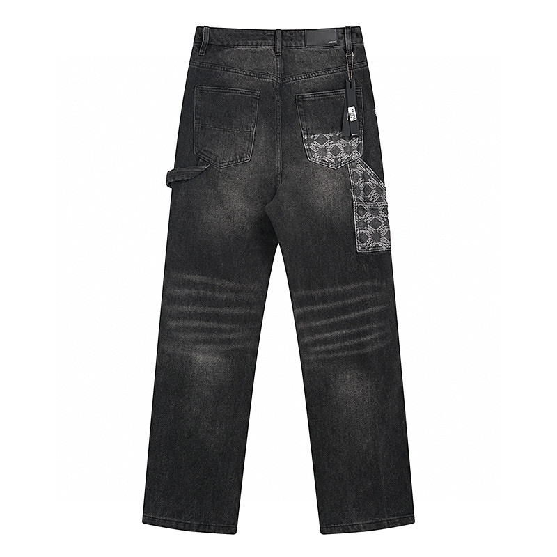 AMIRI Big appliqué Jeans Black