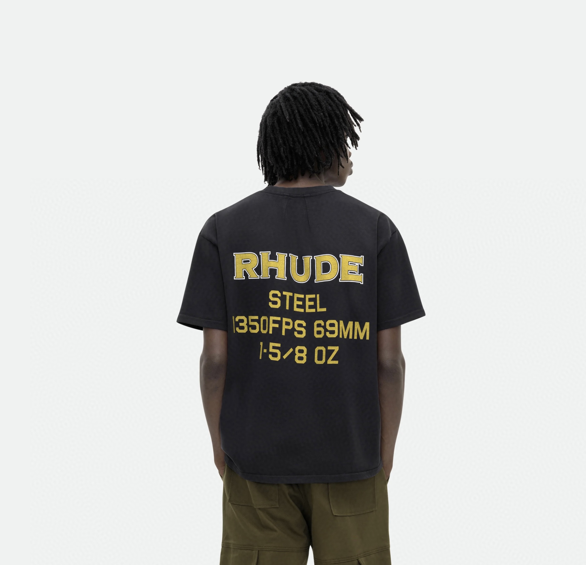 1:1 Rhude Steel T-shirt Black Color