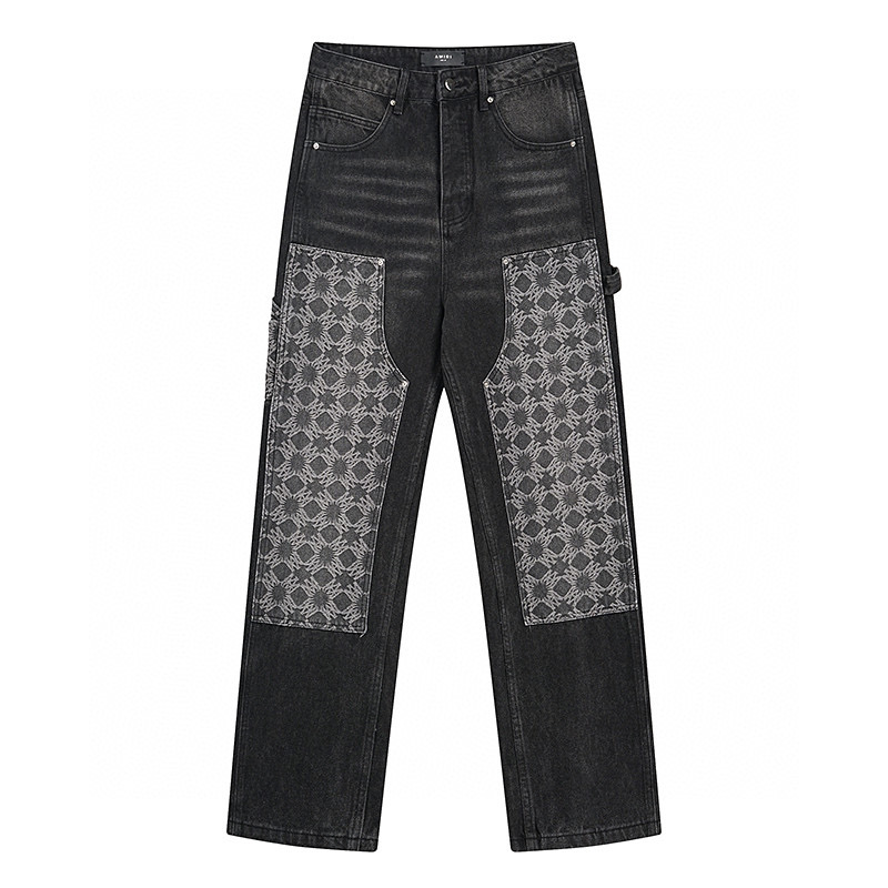 AMIRI Big appliqué Jeans Black