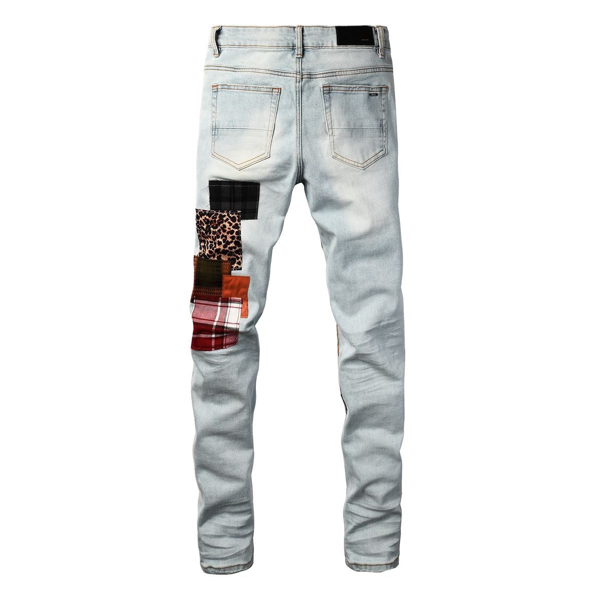 AMIRI Patch Jeans Blue Color