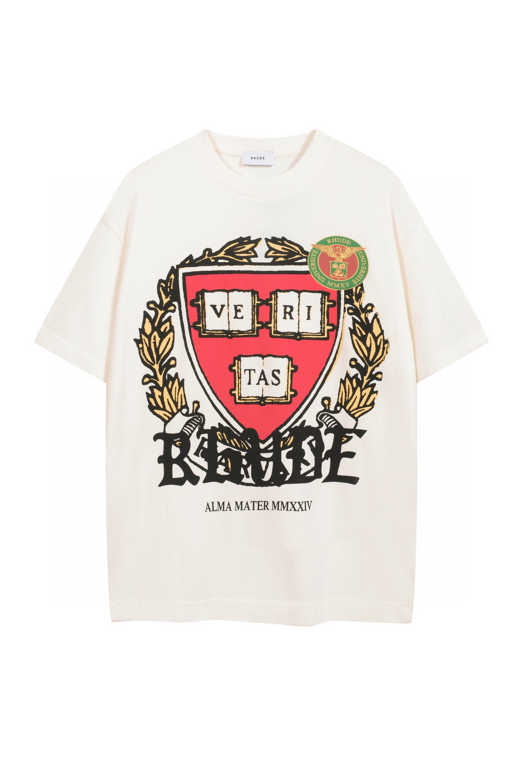 1:1 Rhude VE RI TAS LOGO Tee Beige