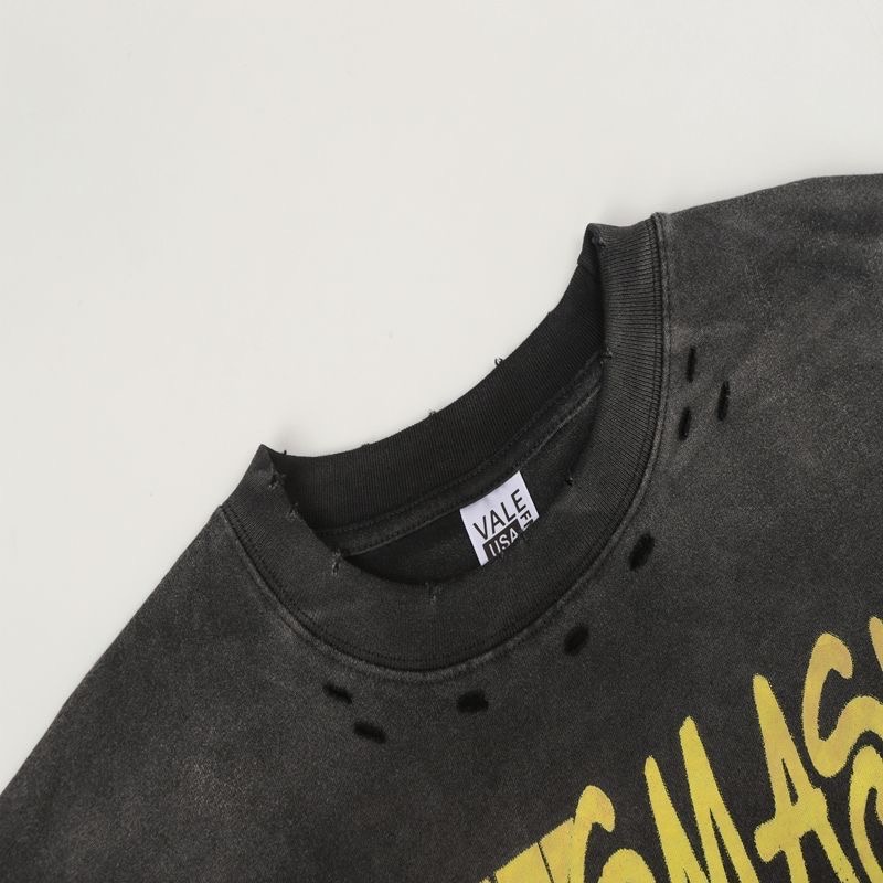 Vale character letter retro washed high street tee