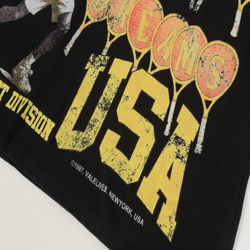 Vale character letter retro washed high street tee