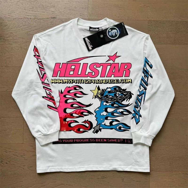 Hellstar Pink Blue Print Long Sleeve 2 Colors