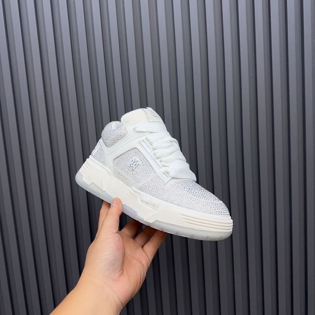 2025 new amiri white diamonds shoes