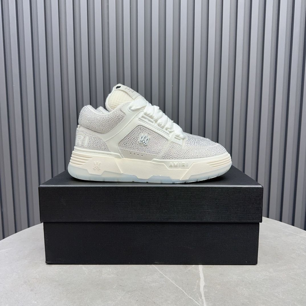 2025 new amiri white diamonds shoes