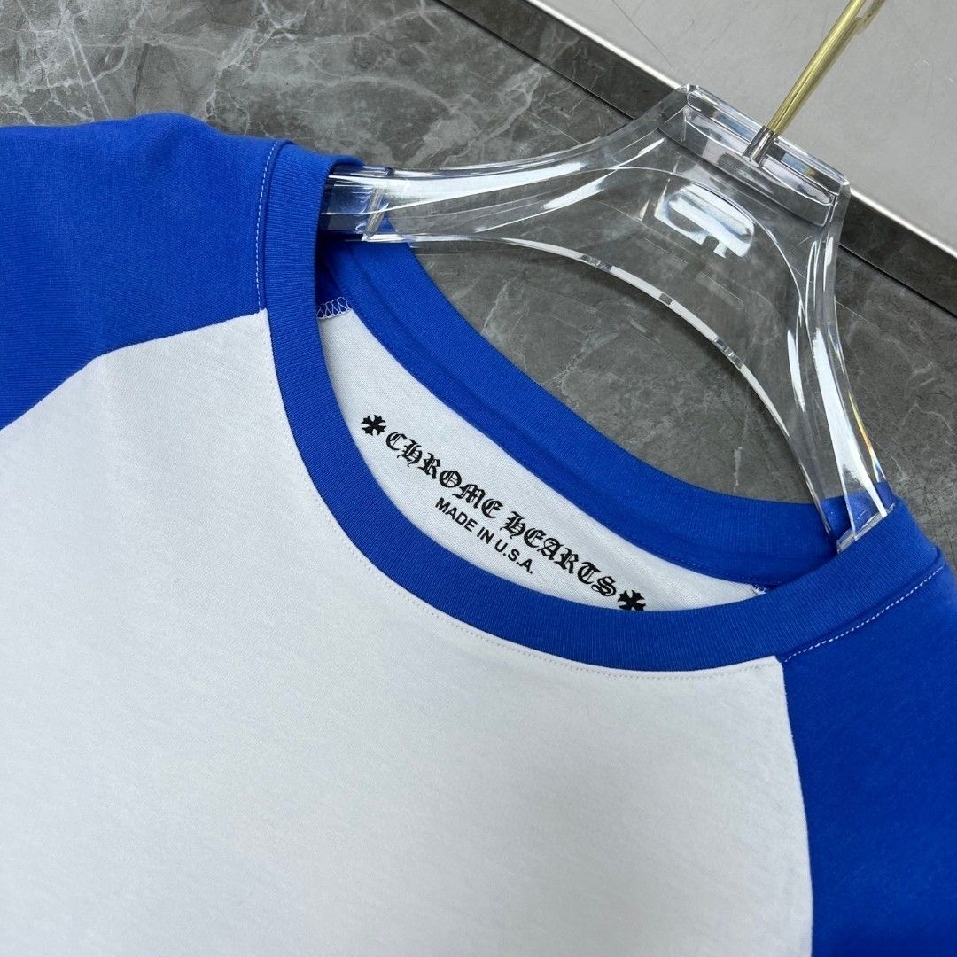 Chrome hearts horseshoe blue long sleeve