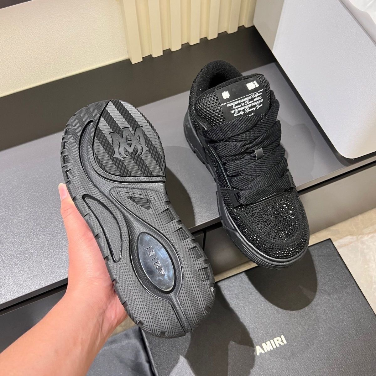 2025 new amiri men's trendy diamonds shoes