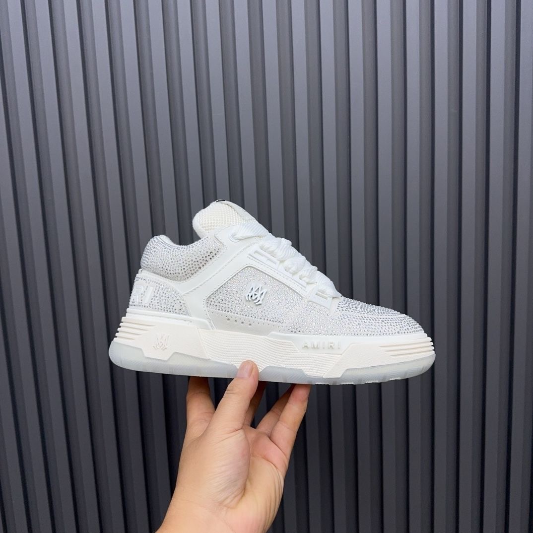 2025 new amiri white diamonds shoes
