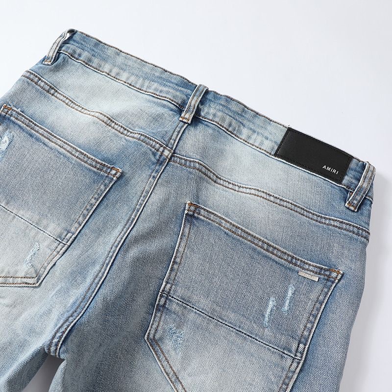 Amiri high street embroidery and prints jeans