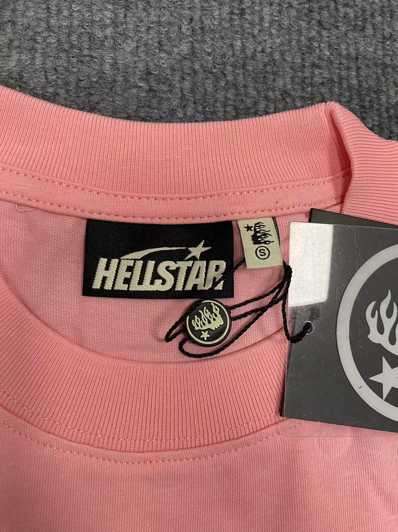 Hellstar Print Tee Pink Color