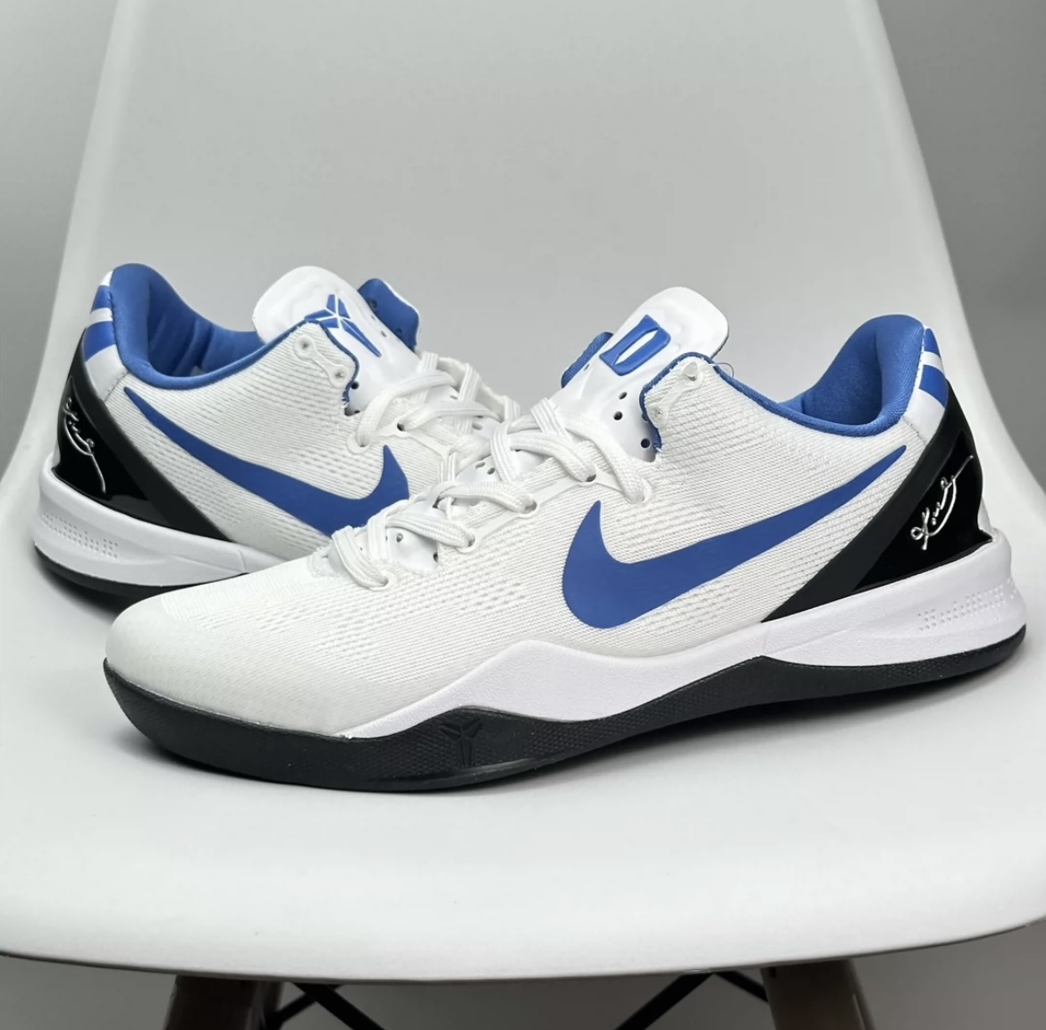 Nike Zoom Kobe VIII white blue