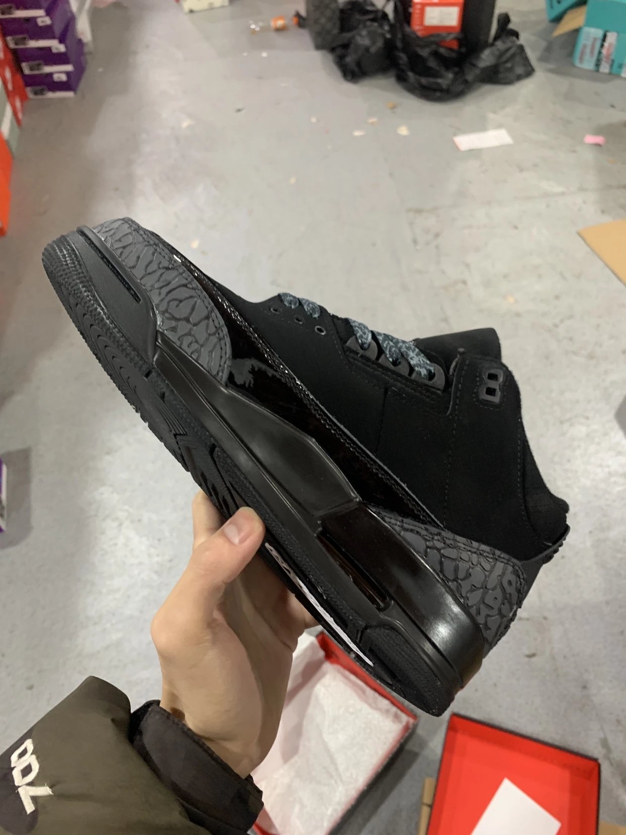 Air Jordan 3 Black Sneaker