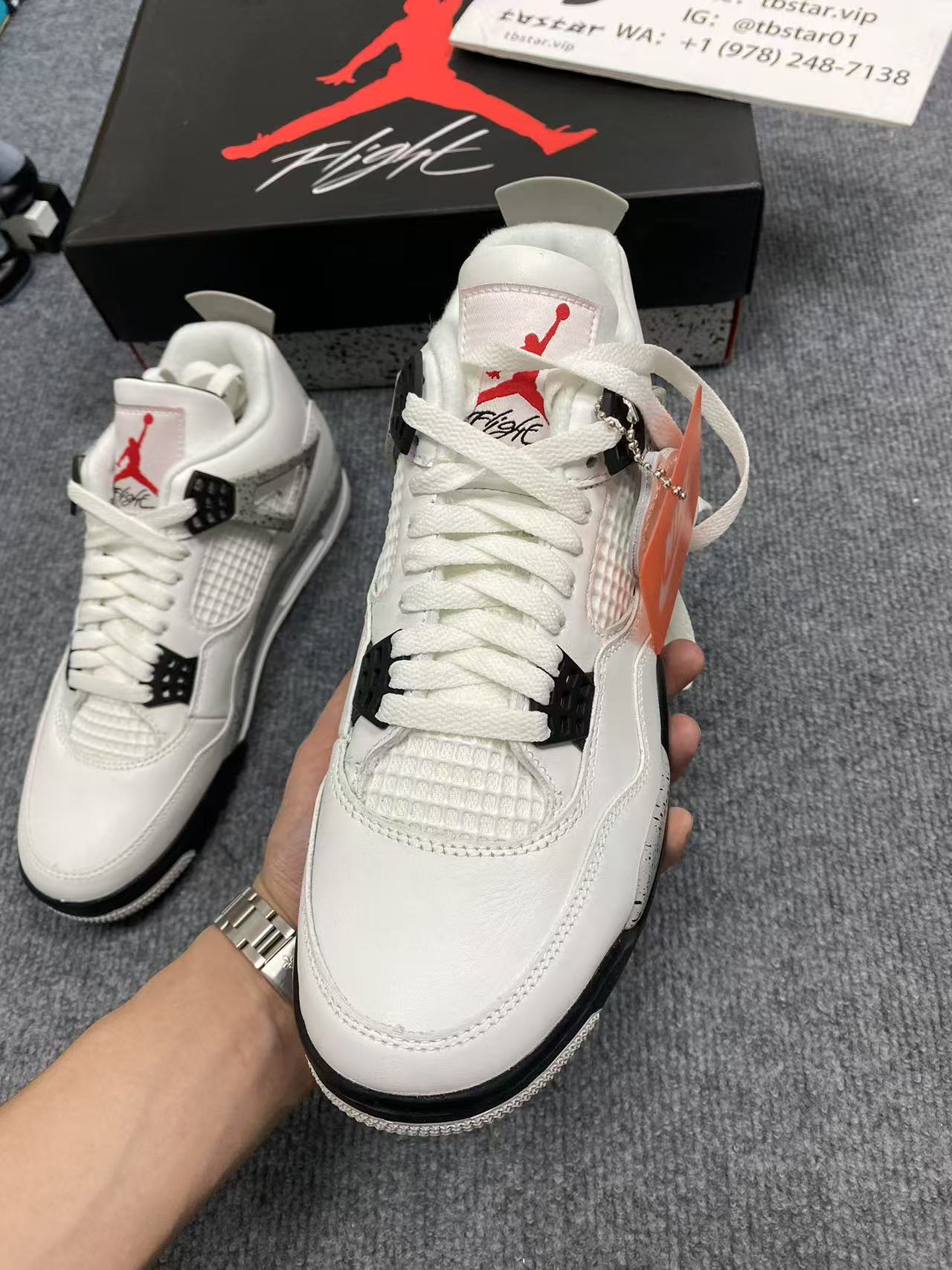 Air Jordan 4 White Cement