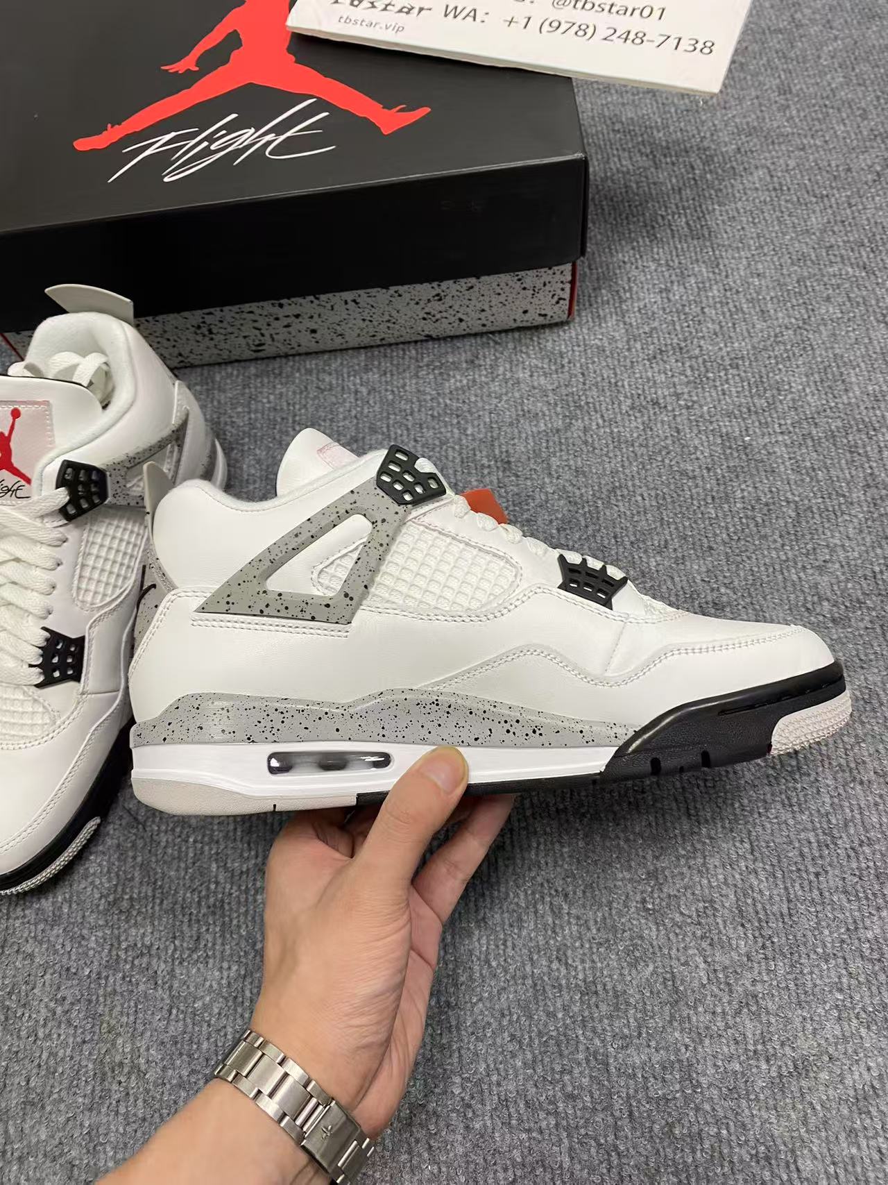 Air Jordan 4 White Cement