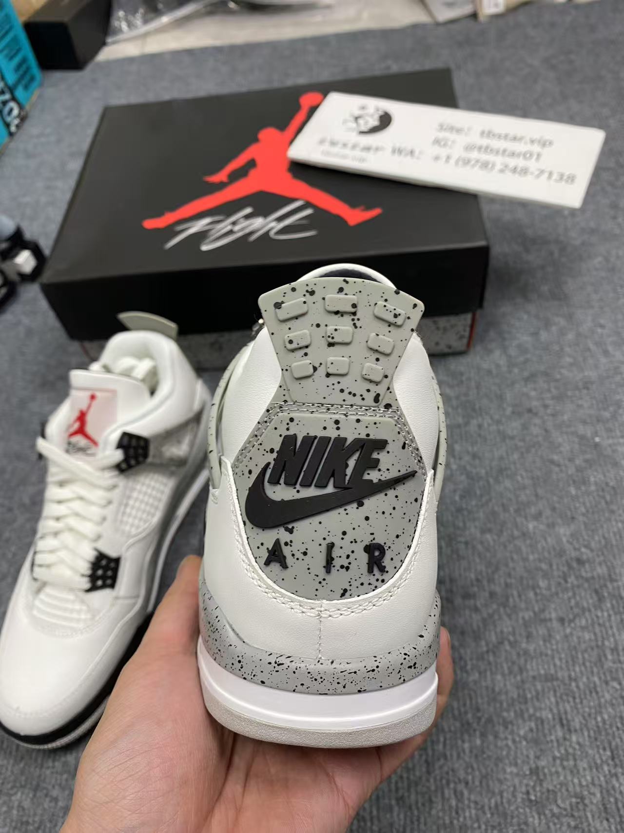 Air Jordan 4 White Cement