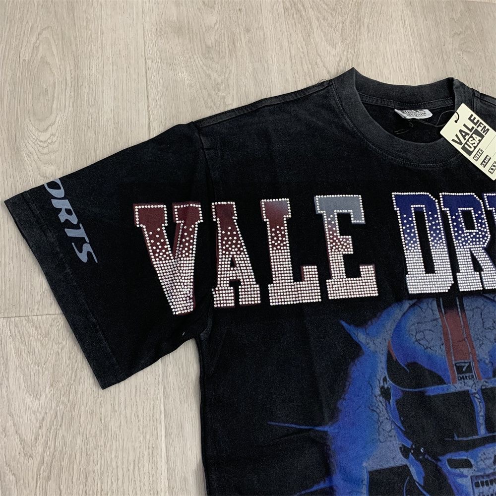 Vale Diamond Letters  racedriver Tee Black