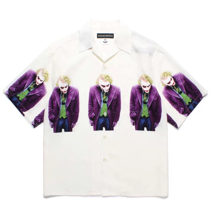 WACKO MARIA (Japan Brand) 25SS Joker Movie Button Short Sleeve Shirt 2 Colors