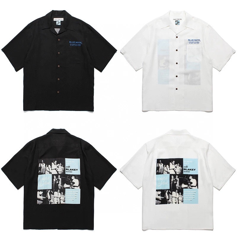 WACKO MARIA (Japan Brand) Art Blakey Button Short Sleeve Shirt 2 Colors
