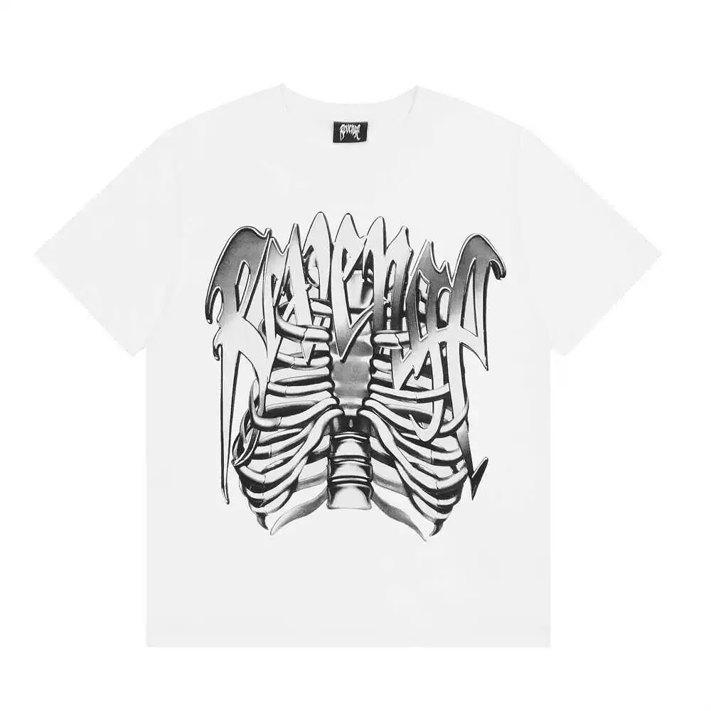 Revenge Metal Print Bone Tee 2 Colors