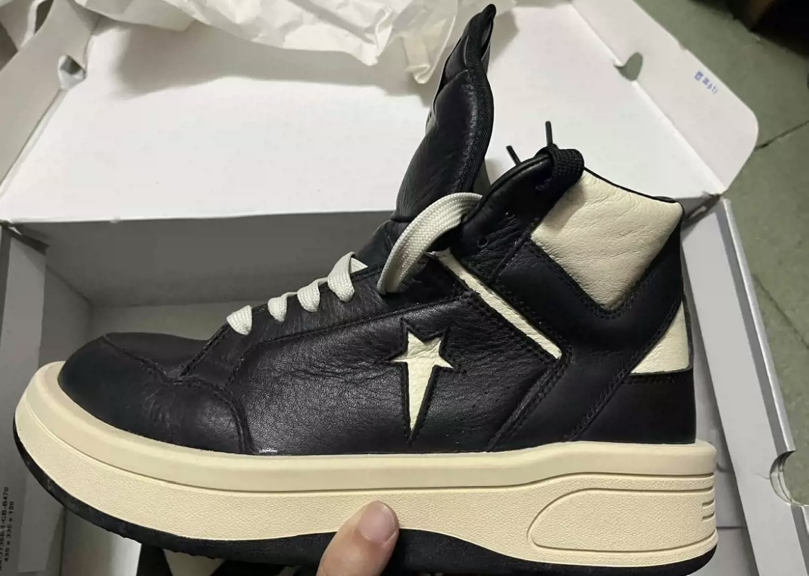 Rick Owens & Converse Sneaker Black