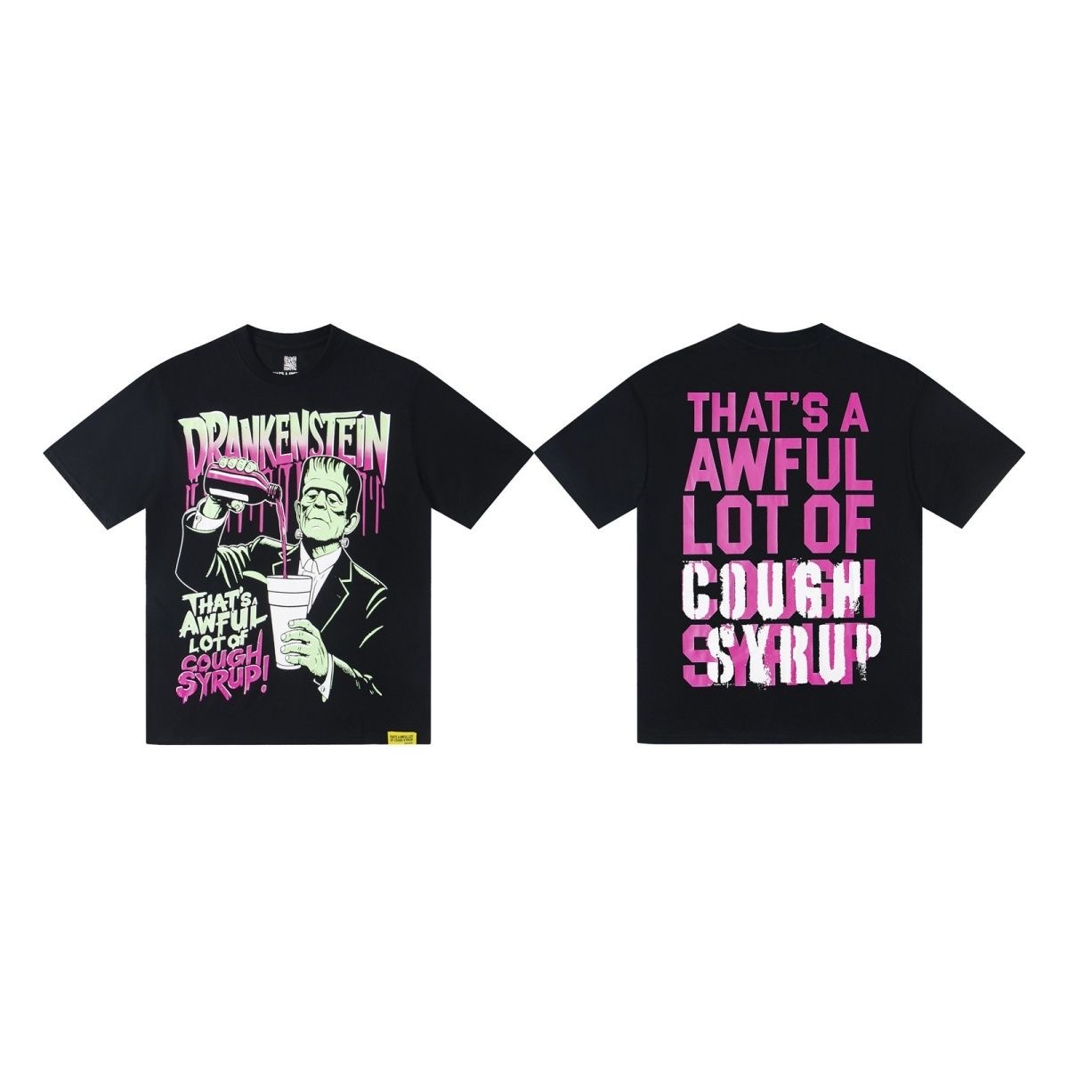 That's A Awful Lot Of Cough Syrup Brand Tee Pink Black
