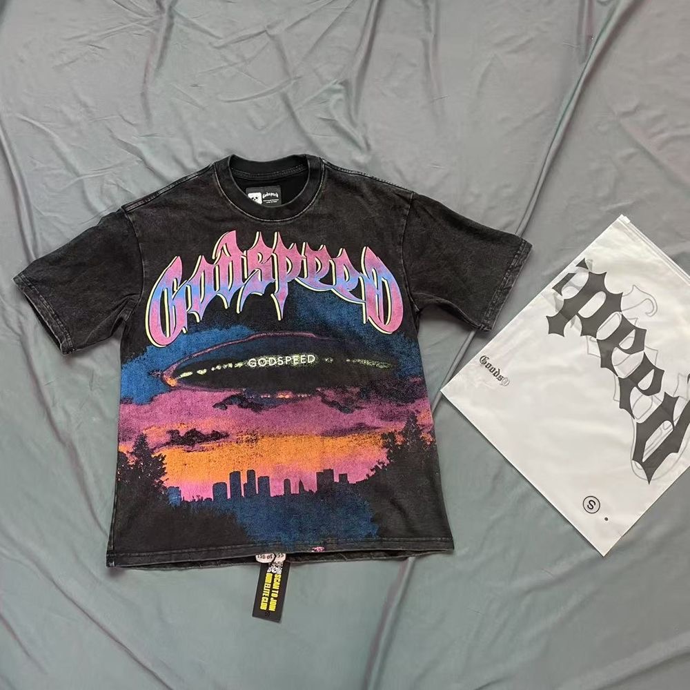 Godspeed UFO Tee Washed Black