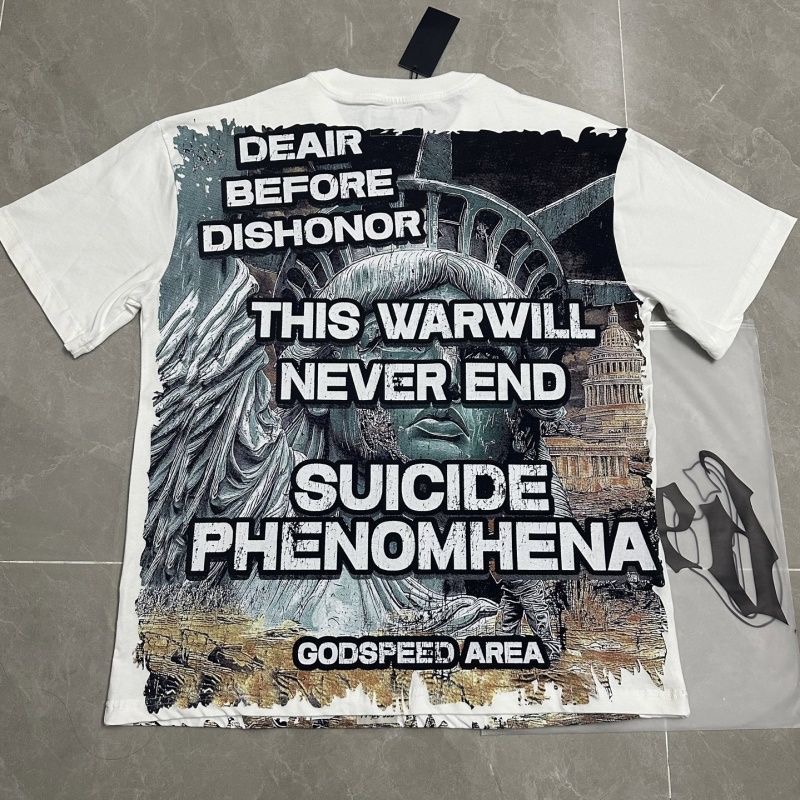 Godspeed Statue of Liberty Print Tee White