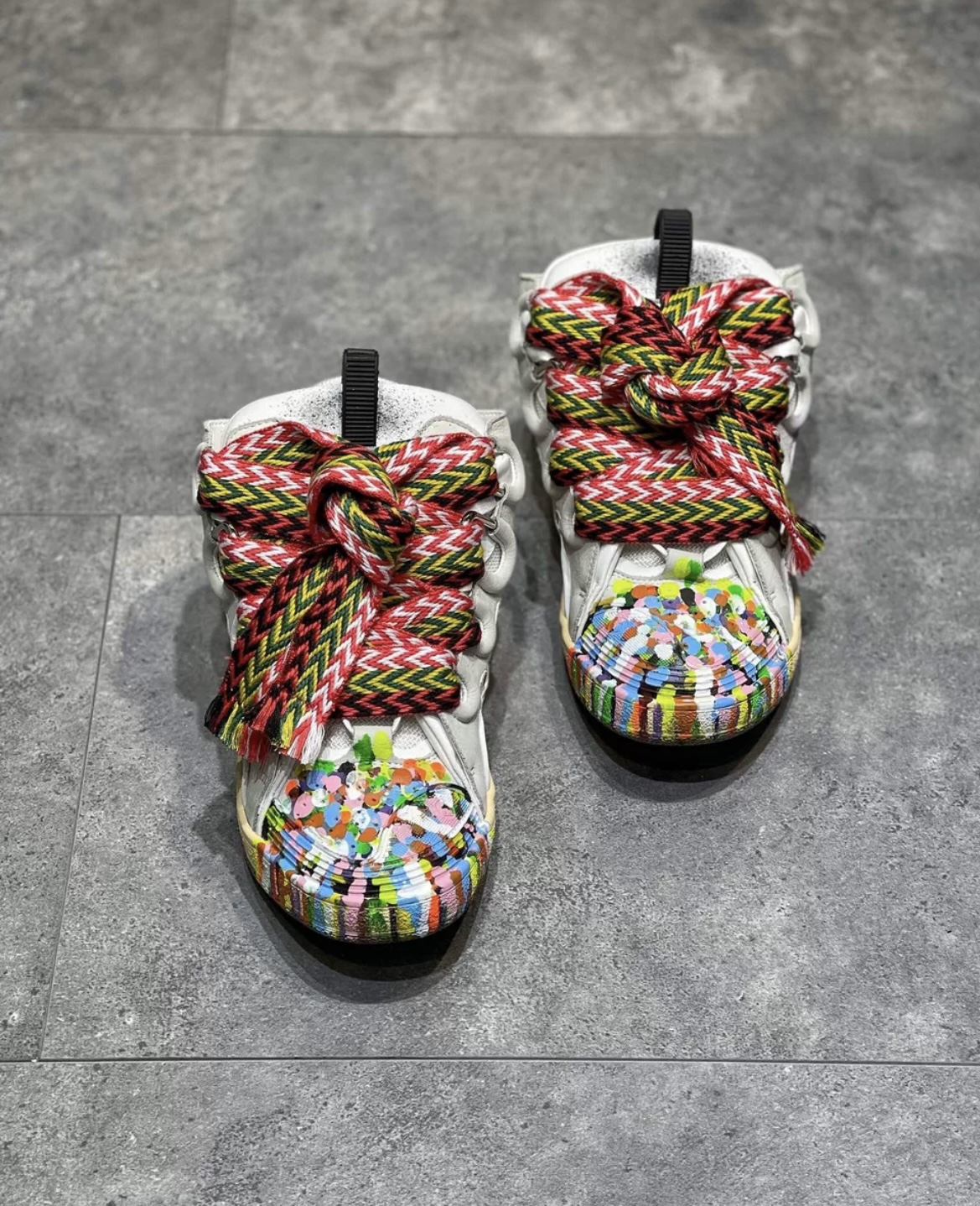 1:1 Best Quality Lanvin Crub Bread Shoes Splash-ink one