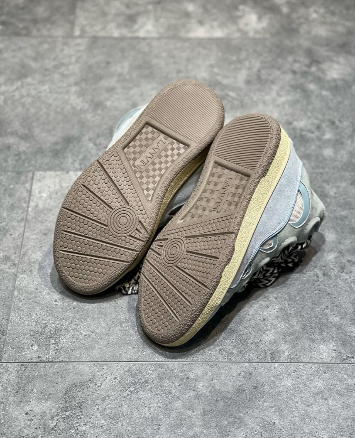 1:1 Best Quality Lanvin Crub Bread Shoes lake Blue