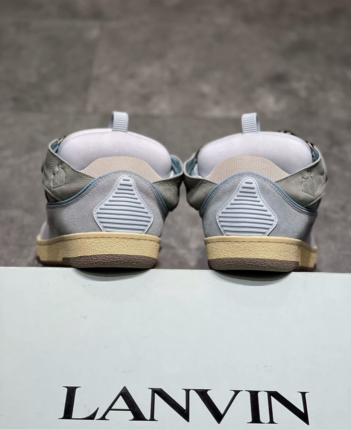 1:1 Best Quality Lanvin Crub Bread Shoes lake Blue