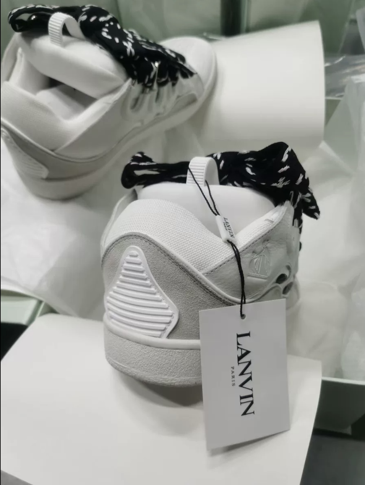 1:1 Best Quality Lanvin Crub Bread Shoes White Grey