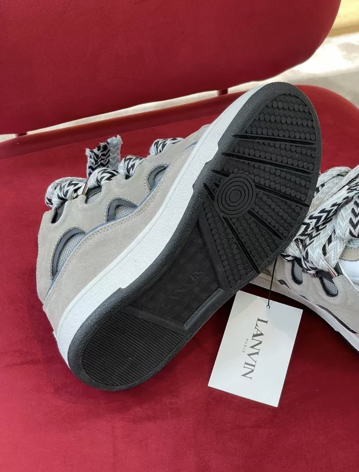 1:1 Best Quality Lanvin Crub Bread Shoes Dark Khaki