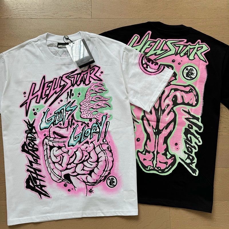 Hellstar Pink Intestine Print Tee 2 Colors
