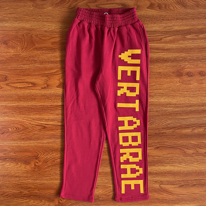 Vertabrae sweatpants 3D letter multi-color sporty casual pants for men and women