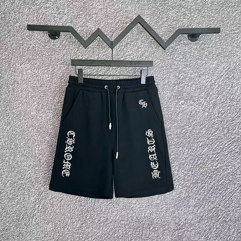 New style Sanskrit embroidered letter cross loose shorts sporty sweatpants