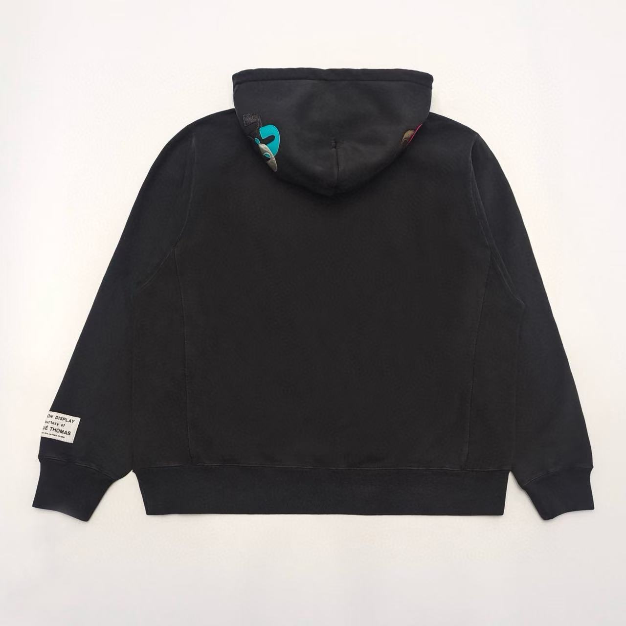 1:1 best quality Gallery dept arm colorful G hoodie black color(fleece inside)
