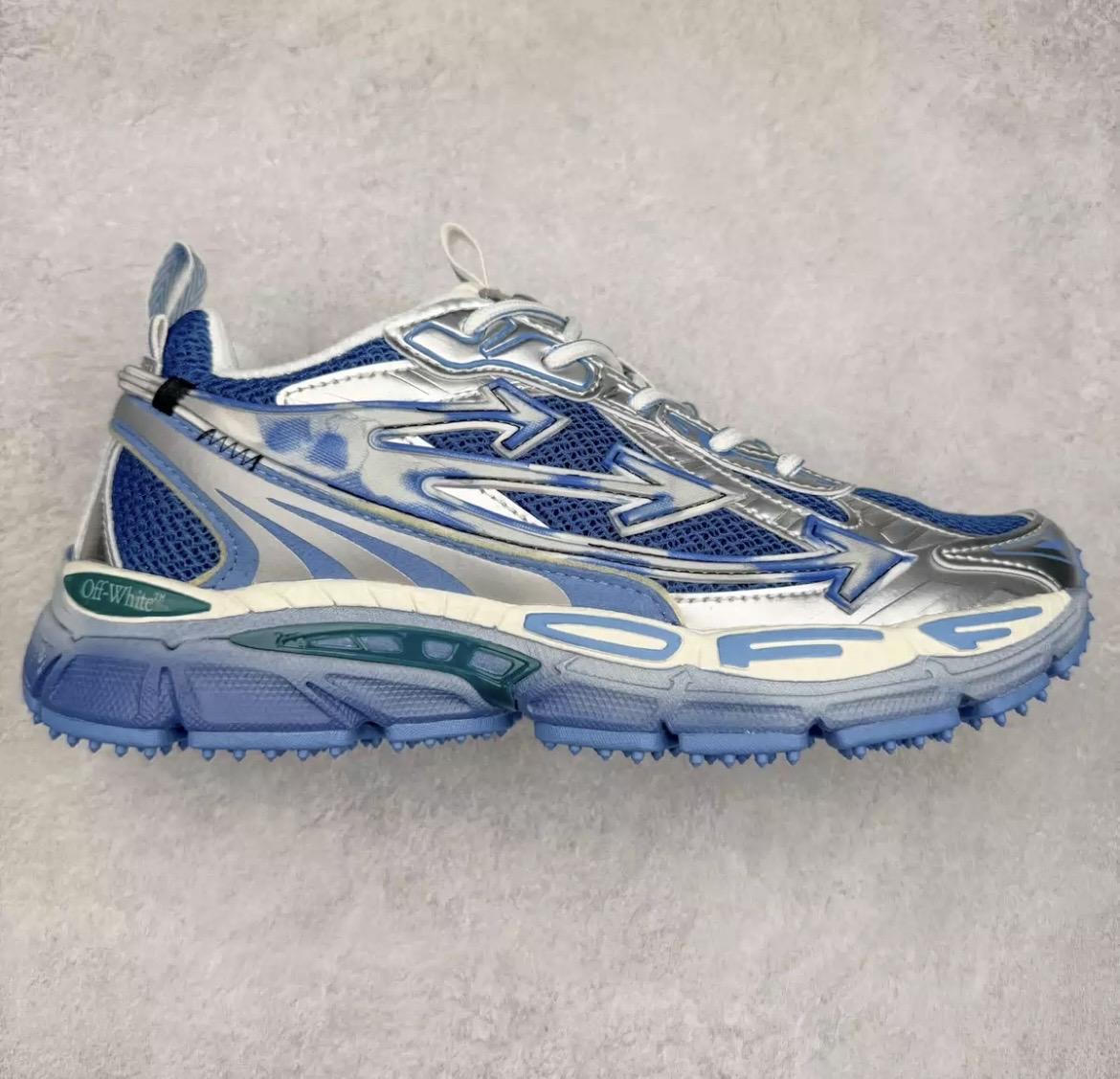 OFF-WHITE Be Right Back Silver Blue